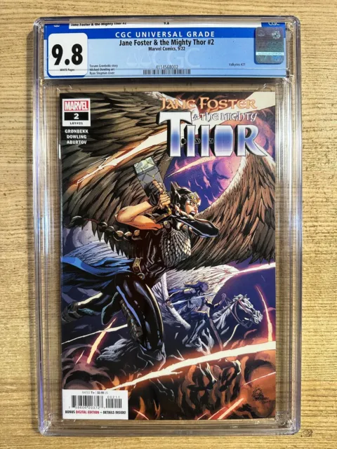 {Defective Slabbed} Jan Foster & The Mighty Thor #2 (2022 Marvel) CGC 9.8