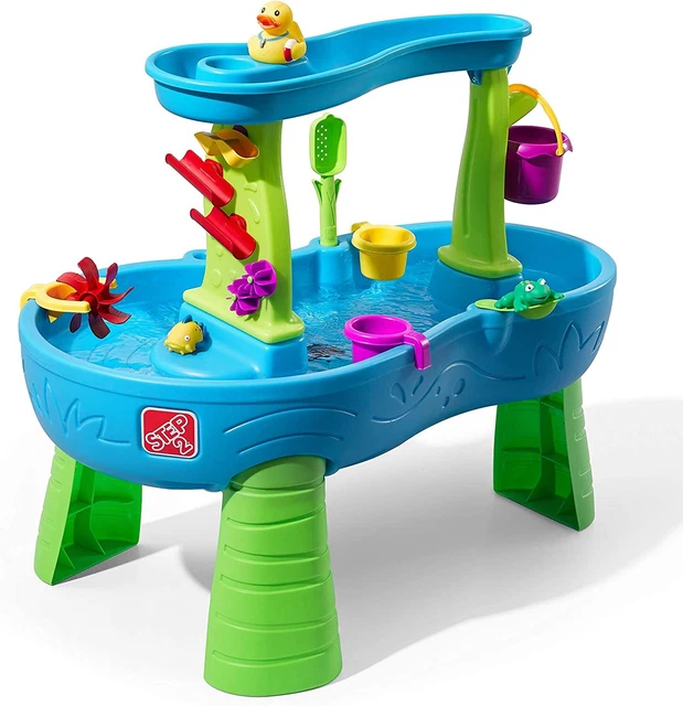 Rain Showers Splash Pond Water Table | Kids Water Play Table with 13-Pc Accessor