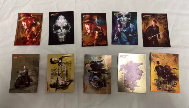 2008 INDIANA JONES and the KINGDOM OF THE CRYSTAL SKULL FOIL CHASE CARD SET