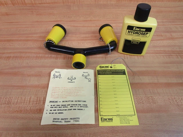 Encon Safety Products Eyewash or Facewash Heads W/Hydrosep