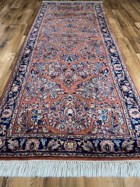 Schöner Handgeknüpfter Perser Orientteppich Sarough Louvre Rug Galerie 210x85cm