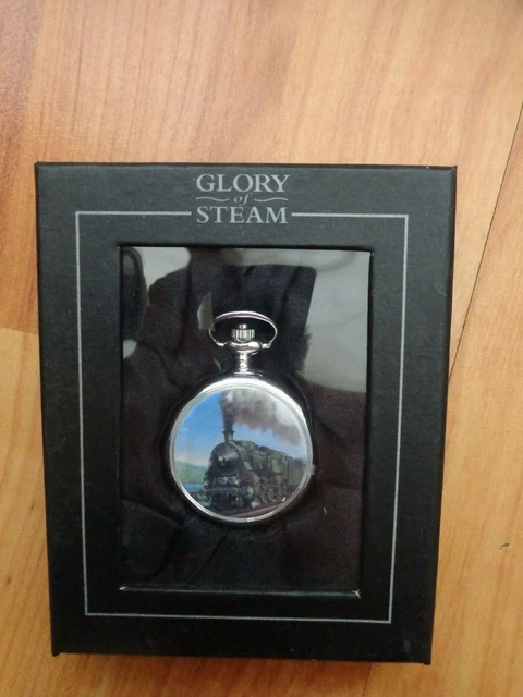 Montre De Poche Atlas Editions Gloire De La Vapeur - Plaquée Argent, Neuf Sans Certificat