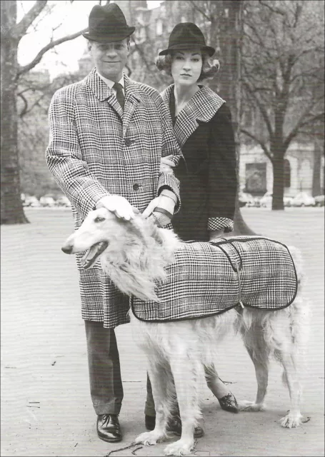 Borzoi Dog & Elegant Couple Birthday Card ~ Haute Dog, It's Your Birthday