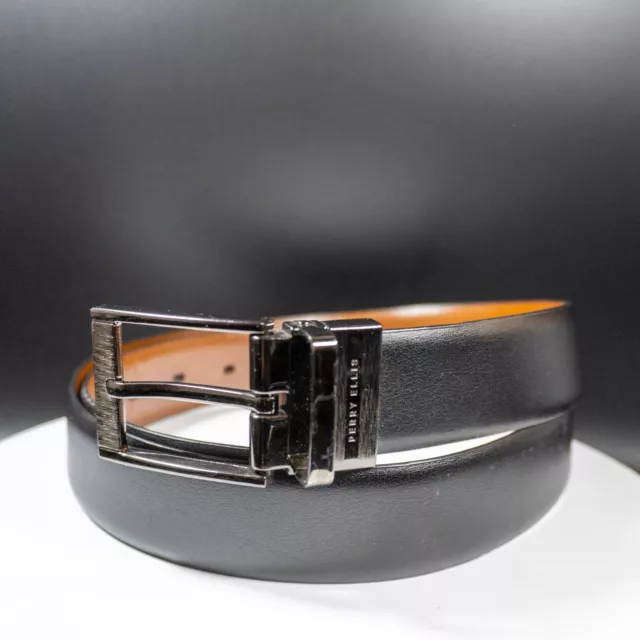 Perry Ellis Mens Reversible Belt Brown Black Size 36