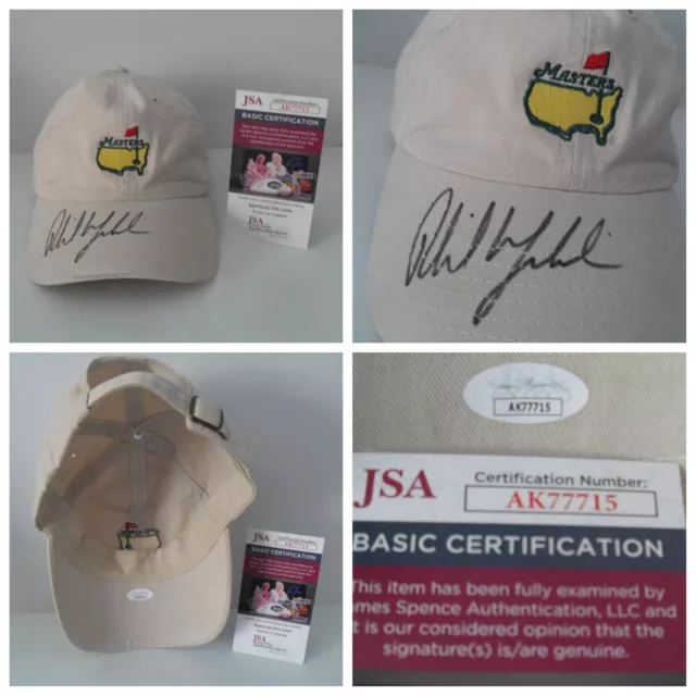 Phil Mickelson Autographed Signed Masters Tournament Golf Hat JSA Authentic COA