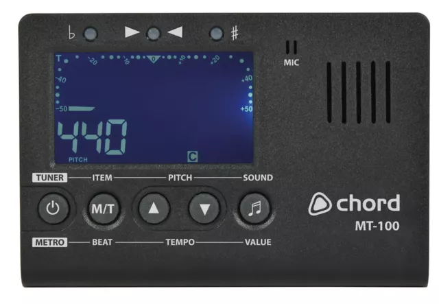 Chord MT-100 Digital Metronome Tuner Pitch Pendulum for Flut