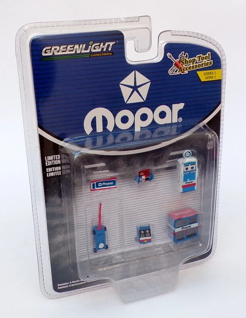 Greenlight 1/64 Scale 16040-B - Shop Tool Accessories Mopar - Blue