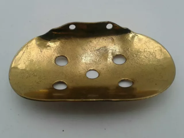 Antique/Vintage Bathroom Kitchen Soap Dish Wallmount Holder Brass House Hardware