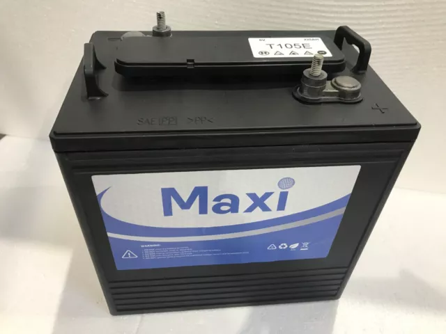 3 X MAXIPOWER T105 Battery - 6V Deep Cycle - Trojan Alternative 2 YR WTY