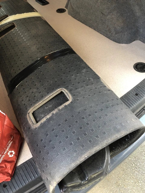 Tailored 3mm Rubber Van Mat With Side Steps For VW T5 T6 Walkthrough 2003+