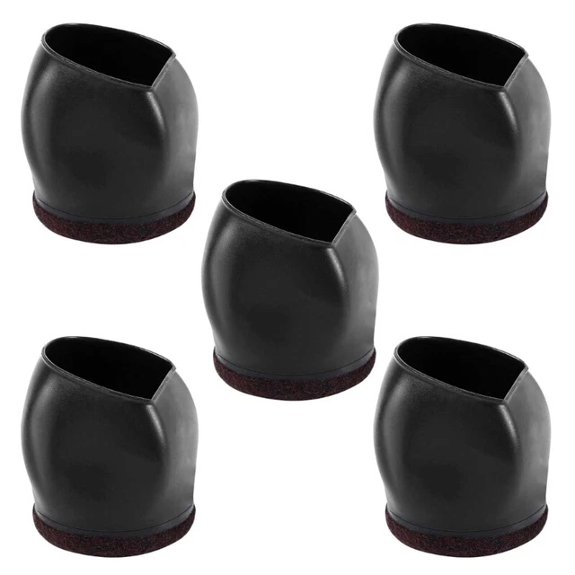 Juego de 5 tapones de rueda para silla de fieltro de silicona tapones de muebles taza de ruedas para oficina