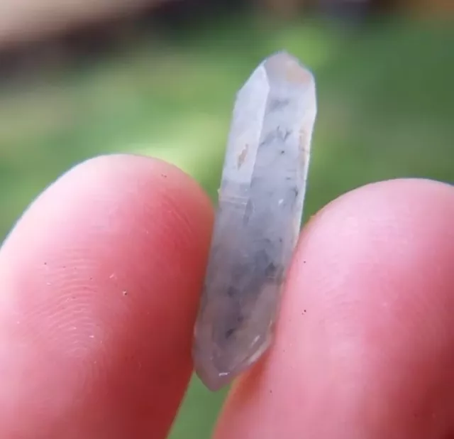 Double Terminated Quartz Crystal with Chlorite inclusions From Bahia, Brazil