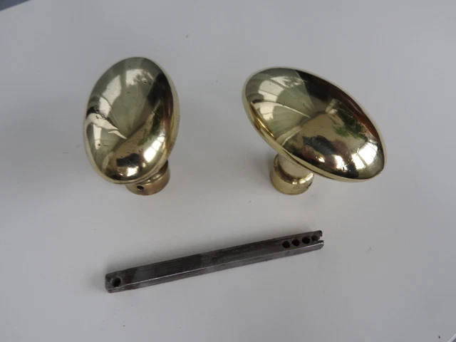 7 Poignées Serdaneli En Bronze – Forme Coquille Ronde – Doré – Occasion