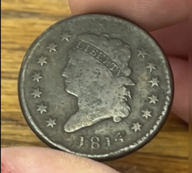 1814 Large Cent HIGHER-GRADE Details CLASSIC HEAD Type LOOKS GREAT No Reserve