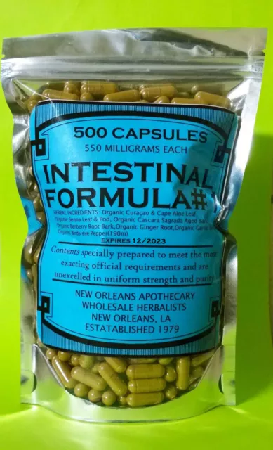 500 Intestinal Formula 1 Caps Colon Cleanse Super Flush Detox Weight Loss 2