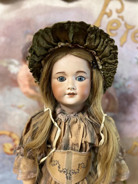 Poupée ancienne SFBJ Paris, taille 57 cm, tête en biscuit, bouche ouverte, 22 pouces - France
