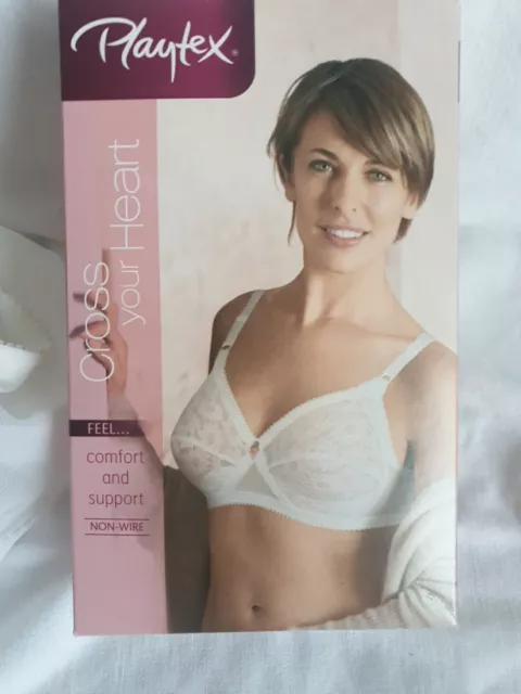 Playtex Cross Your Heart Bra Non Wired Non Padded P0165/2 Twin