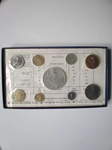 Coffret Français fdc 1974 avec 50 francs Hercule en argent.