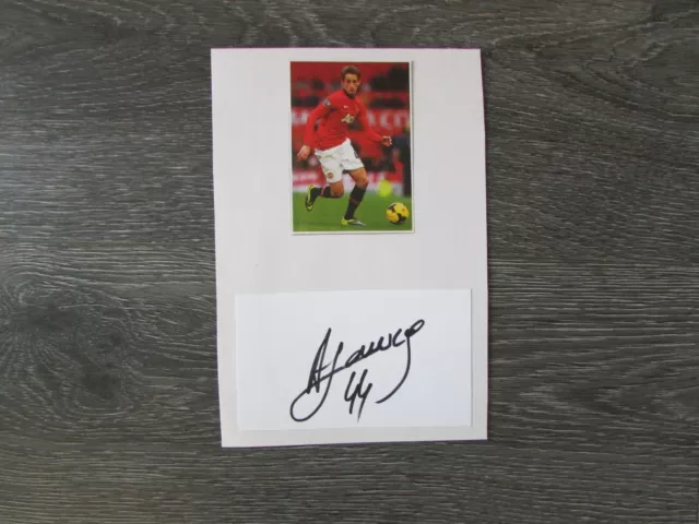 Adnan Januzaj Manchester United Footballer Original Hand Signed Card Display