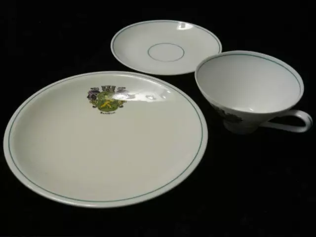 GDR 3 PC Collector's Place Setting - Lichte Porcelain - Emblem Rudolstadt - Gift