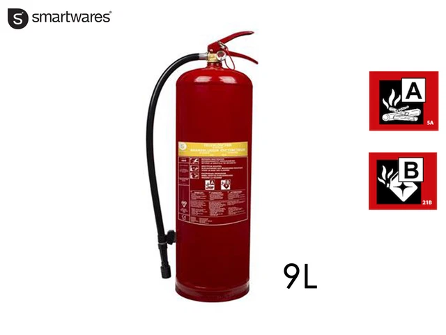 Estintore schiuma 9 L, classe antincendio A B, protezione antincendio commercio e casa