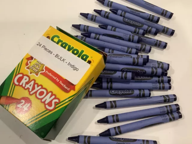 Bulk Crayola Crayons - Indigo - 96 Count - Single Color Refill x96