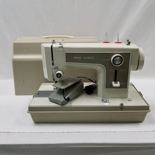 VINTAGE SEARS KENMORE ZigZag Sewing Machine Model 158.12270 (TESTED