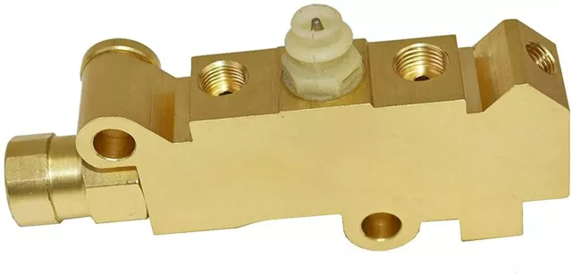 A-Team PV2 PB216 - Proportioning Valve, Brass Finish for Disc/Drum Brakes