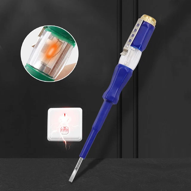 Circuit Tester Pen & Screwdriver – 100-500V Voltage Detector, Electric Test Pen For Home, Car, Outlets, Wires