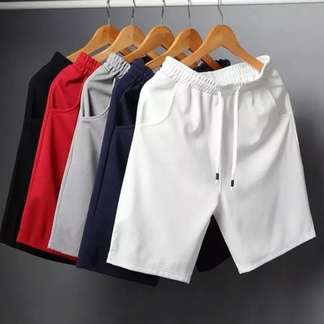 Pantalones Cortos Deportivos Casual para Hombre Correr Gimnasio Ropa de Poliéste