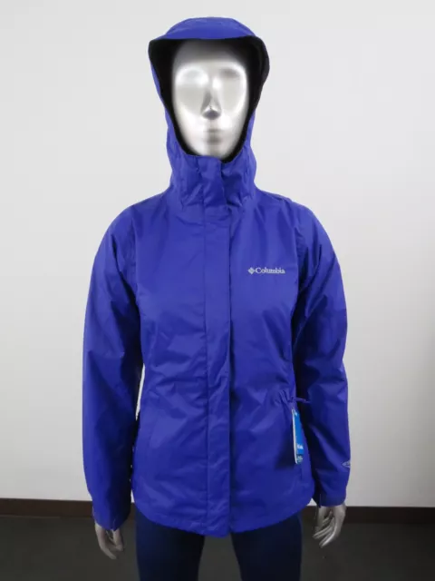 Womens XS Columbia Timber Pointe Packable Waterproof Rain Shell Jacket Dynasty