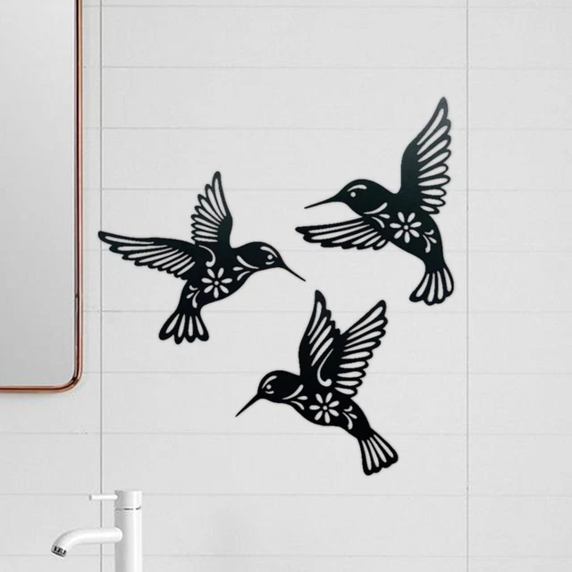 3 Stück Vogel Wandkunst Dekoration Tierskulptur für Hochzeitsornamente
