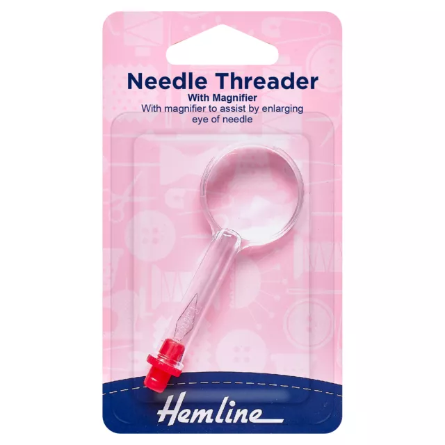 Hemline Needle Threader with Magnifier