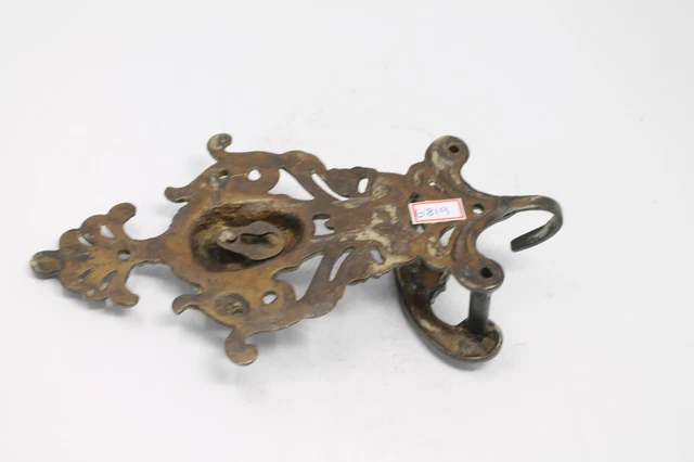 Vintage Original Hand Crafted Brass English Wall Hook Hanger Hardware NH6819 12
