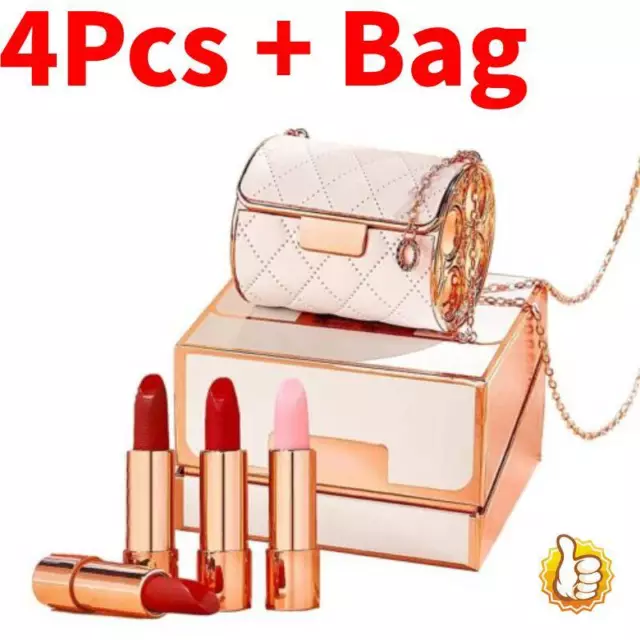 Set rossetto velluto opaco con custodia catena glamour E9C1