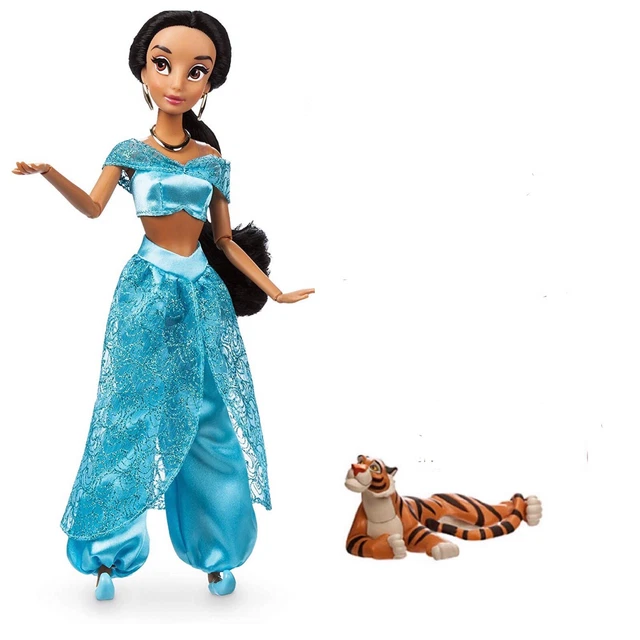 DISNEY ALADDIN CLASSIC Princess JASMINE 11.5” Doll & 4” Rajah Raja