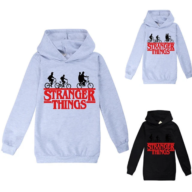 BOYS GIRL STRANGER Things Hooded Sweatshirt Winter Jumper Pullover Hoodie Tops 11.39 PicClick UK