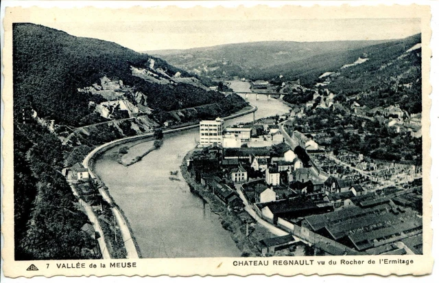 CP 08 ARDENNES - Vallée de la Meuse Château-Regnault vu du Rocher de l'Ermitage