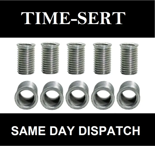 5 x Wurth M8 x 1.25  x 16mm TIME SERT® INSERTS 16.2m length - for Thread Repair
