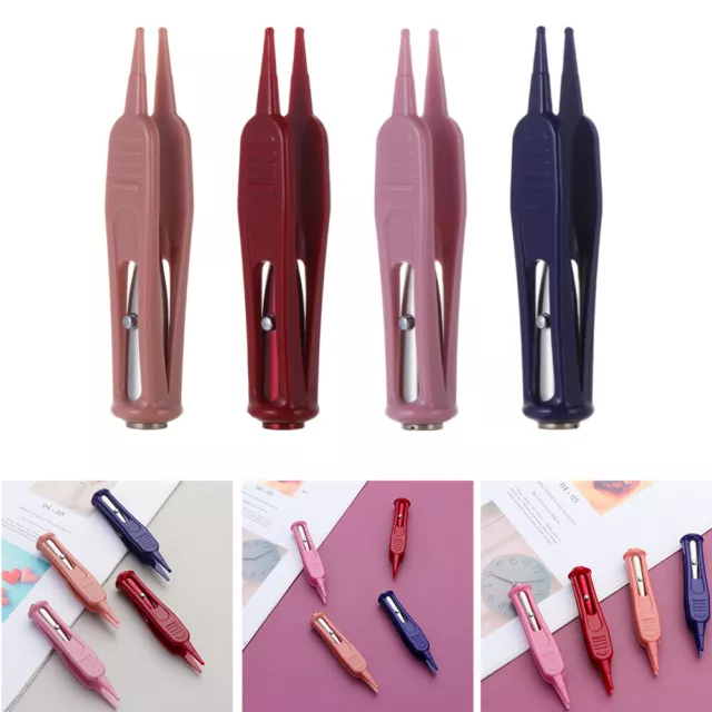 Plastic Nose Tweezers LED Light Forcep Navel Cleaner Remover Cleaning Tweezer