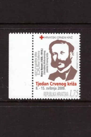 Croatia 2009 Red Cross Henry Dunant MNH mint stamp