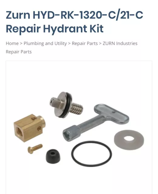 Zurn HYD-RK-1320-C/21-C. Hydrant Repair kit 66955-206-9