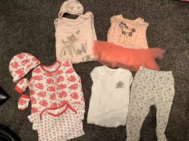 Baby girl pyjama bundle 6-9 months