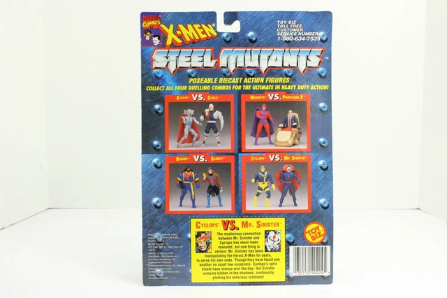 Marvel Comics X-Men Steel Die-Cast Mutants  Cyclops VS Mr Sinister NIP 3