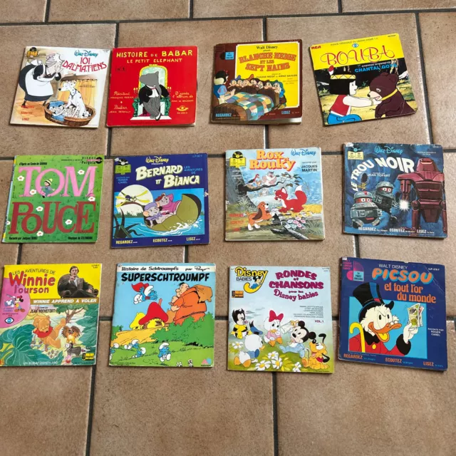 Collection vinyles bandes originales des dessins animés Disney