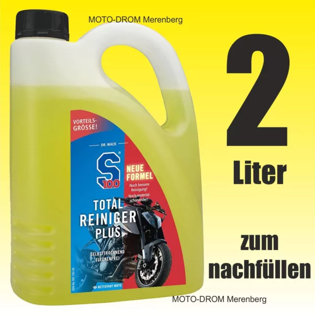 S100 Total Reiniger Plus 2Liter KANISTER Motorrad Motorradreiniger Totalreiniger