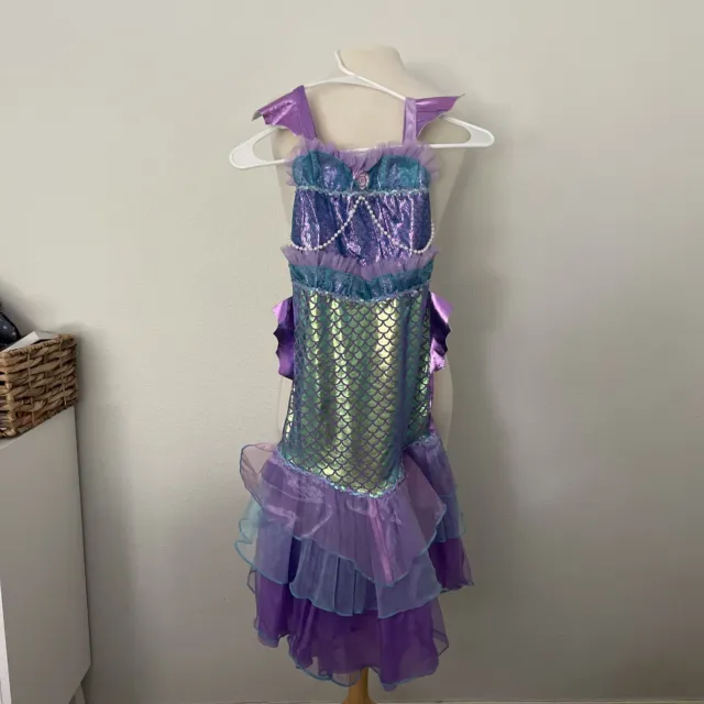 Princess Factory By Teetot & Co. Inc. Sparkly Mermaid W/ Pearls Child Size 7-8)