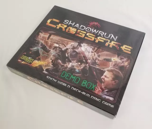 Sealed Shadowrun Crossfire DEMO BOX BNIB Unopened Catalyst Game Labs Card Game