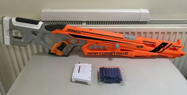 Nerf N-Strike Elite AccuStrike RaptorStrike Rifle Gun Blaster,Magazine,Darts