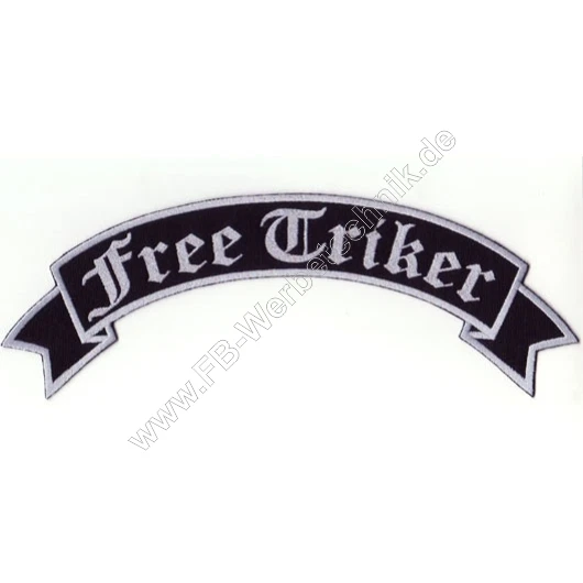 FREE TRIKER PATCH 35cm XL Rückenaufnäher Aufnäher Biker Trike Patches Top Rocker EUR 11,90 - DE